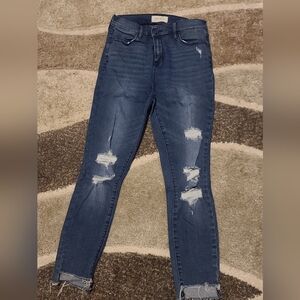 High rise ankle jeggings